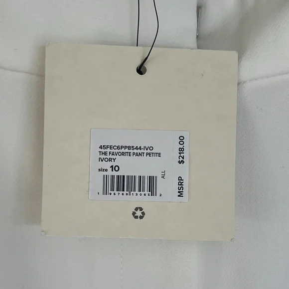 Favorite Daughter Wide Leg The Shortie Favorite Pant in Ivory White Size 10 NWT - Picture 14 of 16